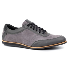 Olivier Zapato piel hombre gris 7007KB 2