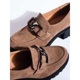 Vinceza Zapatos tacón Shelovet ante beige oscuro 2