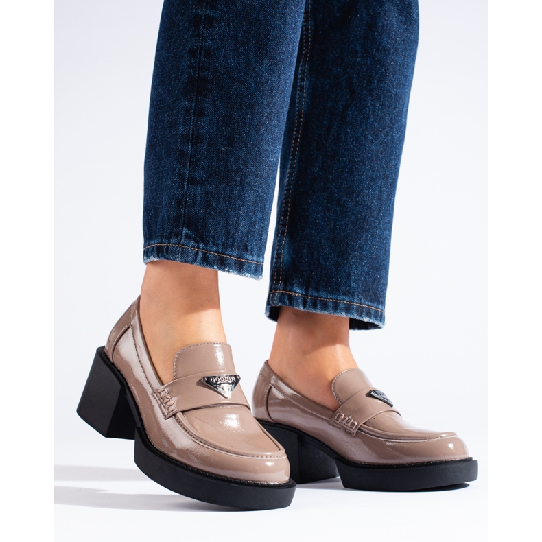 Zapatos mujer Shelovet lacados beige 1