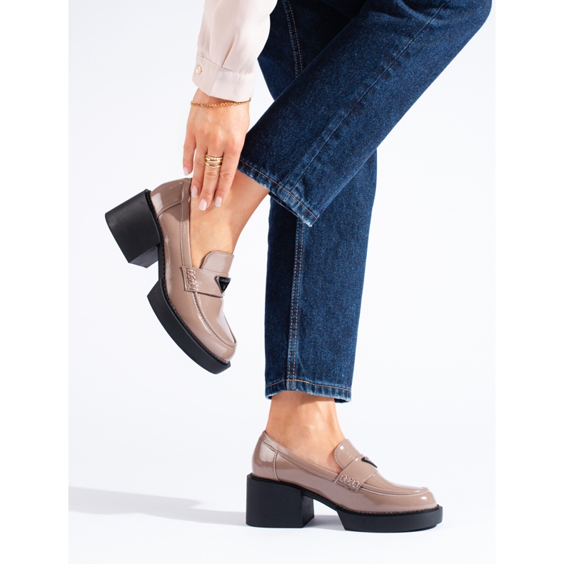 Zapatos mujer Shelovet lacados beige 2