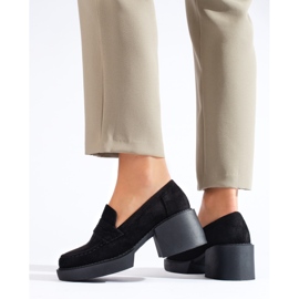 Zapatos de mujer Shelovet de ante negro 3