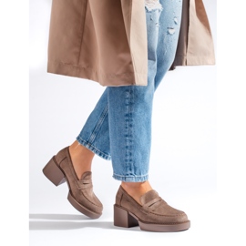 Zapatos mujer Shelovet ante beige 1