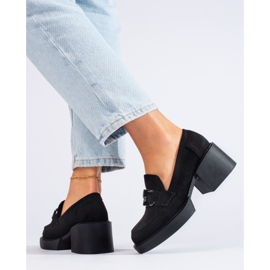 Zapatos tacón mujer Shelovet ante negro 3