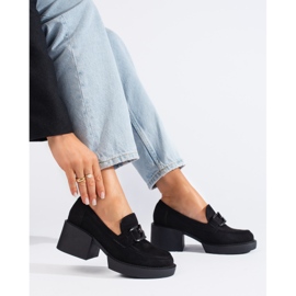 Zapatos tacón mujer Shelovet ante negro 1