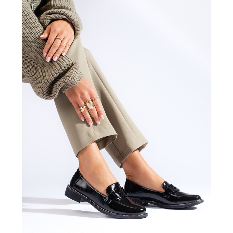 Zapatos de mujer Shelovet charol negro 1