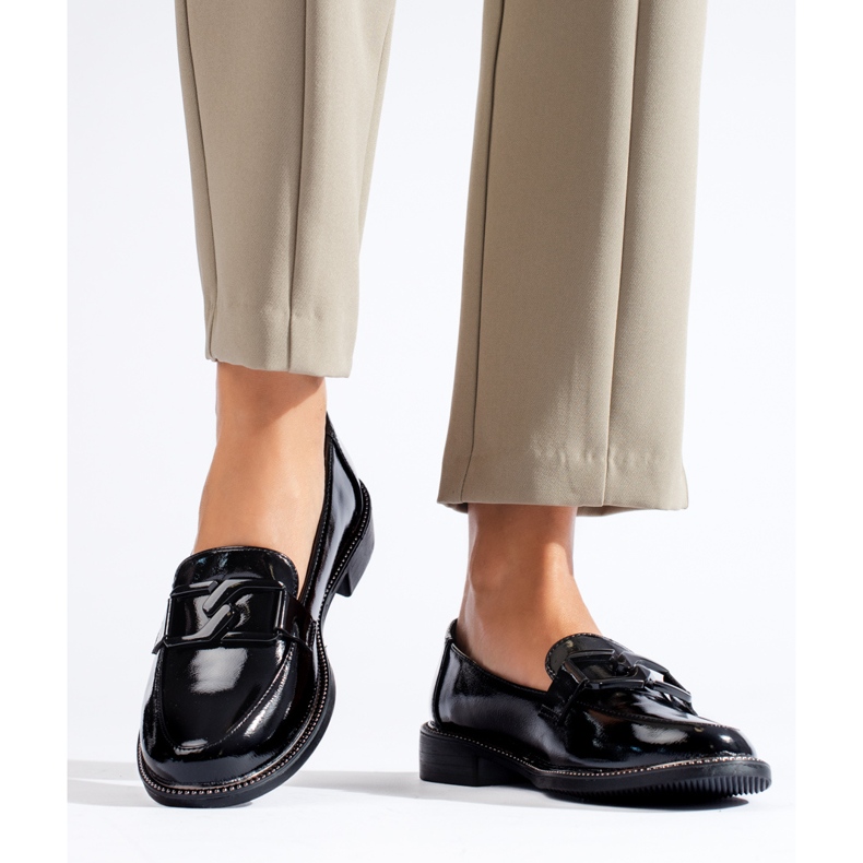 Zapatos de mujer Shelovet charol negro 2 Zapatos de mujer Shelovet charol negro 2