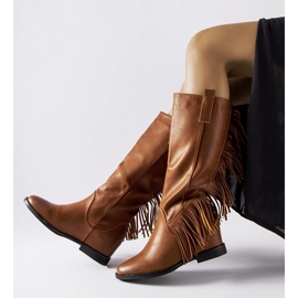 Botas cuña forradas Giorgia marrón 1 Botas cuña forradas Giorgia marrón 1