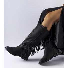 Botas de cuña forradas Giorgia negras negro 1