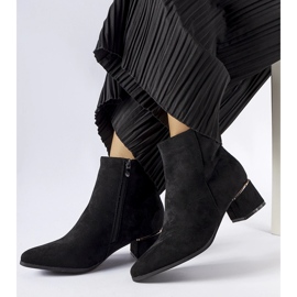 Botas Tayyib negras de tacón bajo negro 1