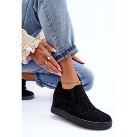 PS1 Botines Mujer Ante Decorados Negro Afarena 7