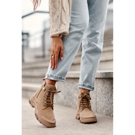 Botines Mujer Ante Insulados Beige Jailina 2