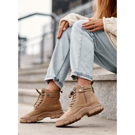 Botines Mujer Ante Insulados Beige Jailina 3