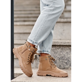 Botines Mujer Ante Insulados Beige Jailina 5