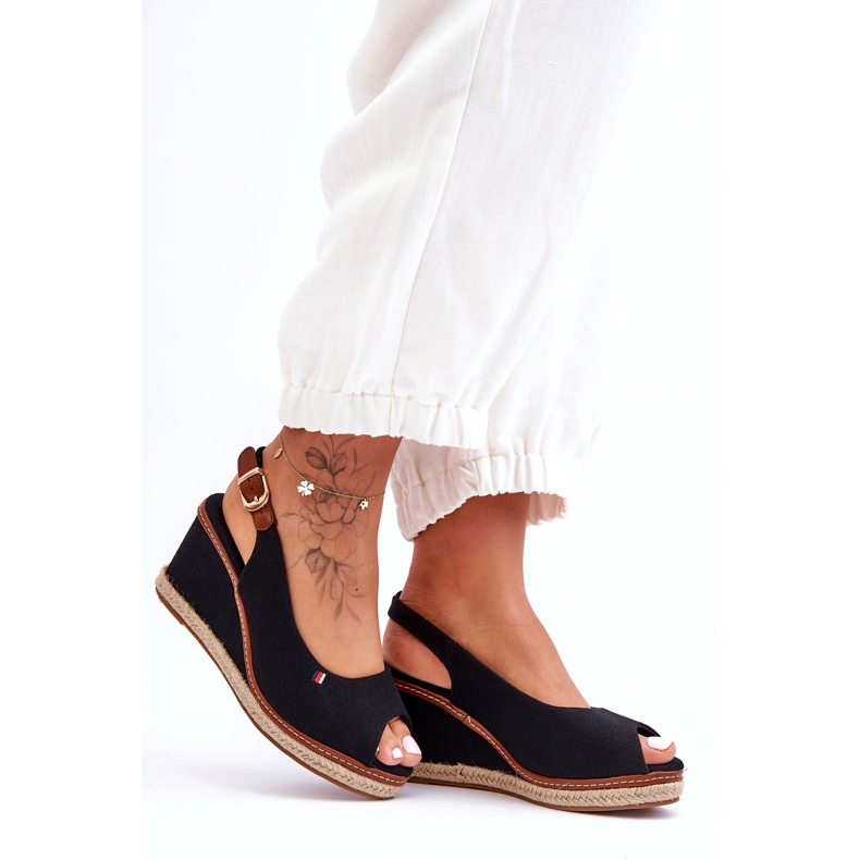 Sandalias Mujer Cuña Clásicas Negras Katie negro 3