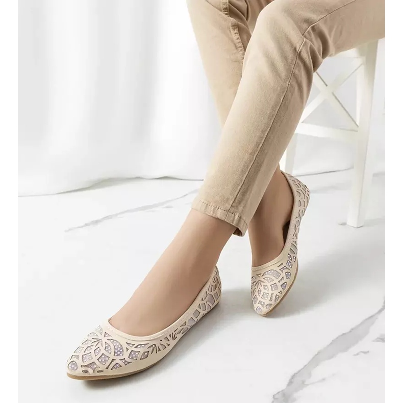 PA1 Bailarinas caladas Lavarin beige 2