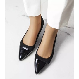 BM Zapatos de salón negros con punta de pato 2