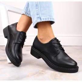 Zapatos mujer con cordones negros Sergio Leone BT194 6