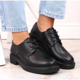 Zapatos mujer con cordones negros Sergio Leone BT194 8
