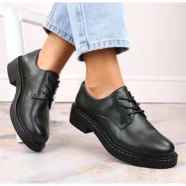 Zapatos con cordones de mujer verdes Sergio Leone BT194 6