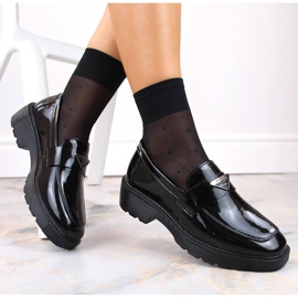 Zapatos slip-on de mujer en charol negro Filippo DP4710 6