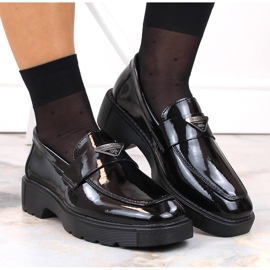 Zapatos slip-on de mujer en charol negro Filippo DP4710 8