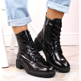 Botas aislantes de mujer en charol, negro Vinceza 10662 6