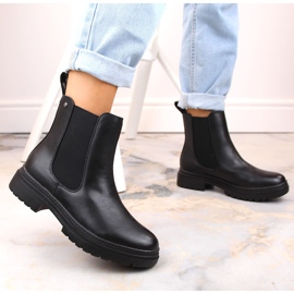 Botas Chelsea de mujer, negras, Potocki SZ12201 negro 5