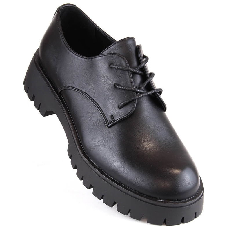 Zapatos oxford mujer negros Sergio Leone PB201 1