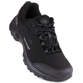 Zapatillas deportivas trekking hombre American Club softshell negras negro 1