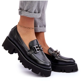 Laura Messi Mocasines Mujer Piel Con Adorno Negro Lyndani 8