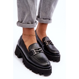 Laura Messi Mocasines Mujer Piel Con Adorno Negro Lyndani 4