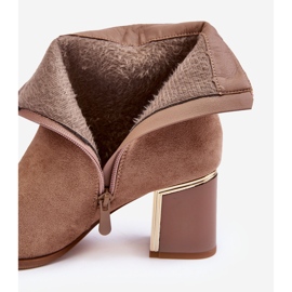 Botines de ante con adorno, Beige Dwinja 3