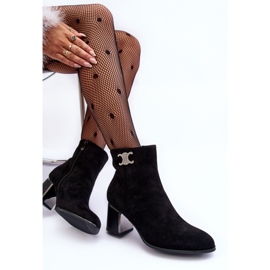 Botines De Ante Con Adorno, Negro Dwinja 6