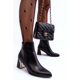 Botines de piel con aislamiento Negro Amanis 6