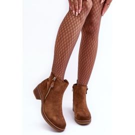 Botas tacón bajo Laurisa ante marrón 4