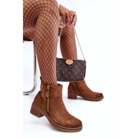 Botas tacón bajo Laurisa ante marrón 8