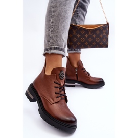 Botas Planas Mujer Piel Marrón Lemar Charline 3