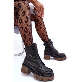 Botas Trapper De Piel Con Aislamiento Para Mujer Negro Lemar Rehin 8