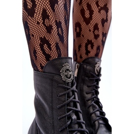Botas Trapper De Piel Con Aislamiento Para Mujer Negro Lemar Rehin 6