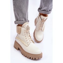 Botas Mujer Piel Crema Lemar Vergo beige 7