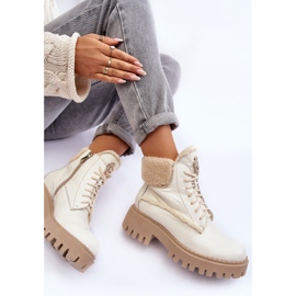 Botas Mujer Piel Crema Lemar Vergo beige 1