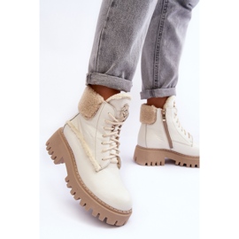 Botas Mujer Piel Crema Lemar Vergo beige 6