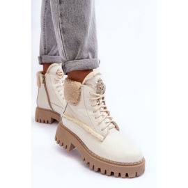 Botas Mujer Piel Crema Lemar Vergo beige 8