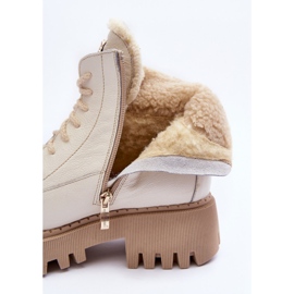 Botas Mujer Piel Crema Lemar Vergo beige 3