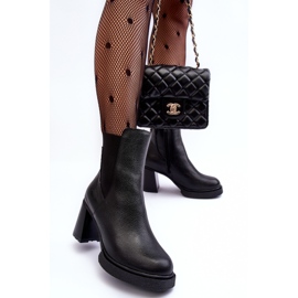 Botines Lemar Liresa de cuero negro 2