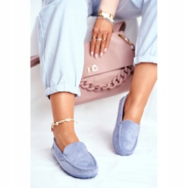 Evento Mocasines Mujer Ante Morreno Azul 3