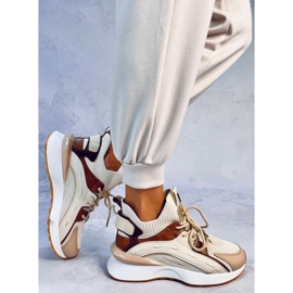 Boyce zapatillas estilo calcetín Beige 4