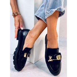Mocasines con oso dorado Honey Black negro 3