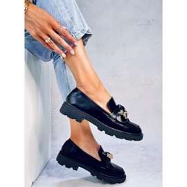 Mocasines con oso dorado Honey Black negro 4