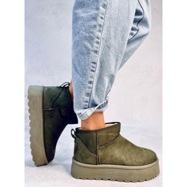 Botas de nieve con plataforma Solnis Verde 2